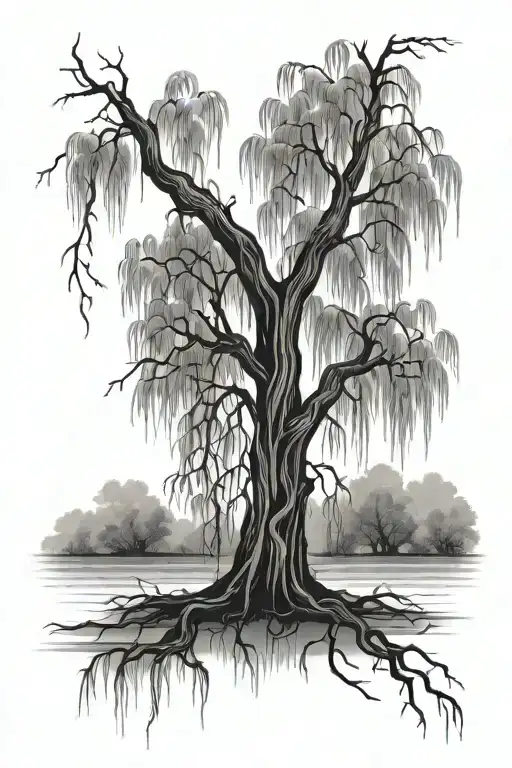 Weeping Willow Tree Goth Style