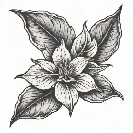 Plant Tattooed On Ankle