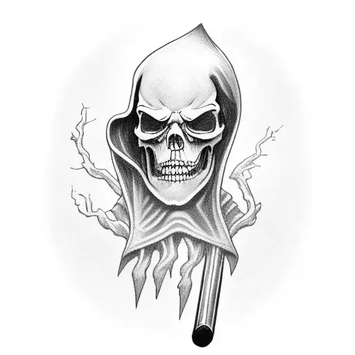 Grim Reaper With Lightning