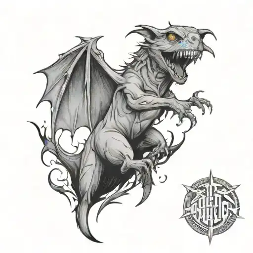 Tattoo Based On Meat Loaf Bat Out Of Hell