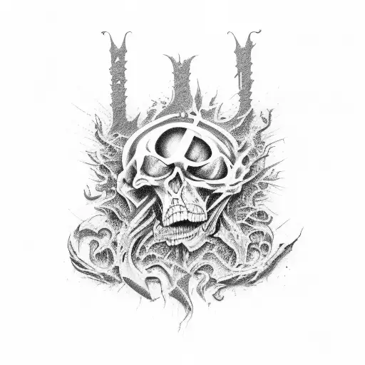 Word Chaos In Death Metal Lettering