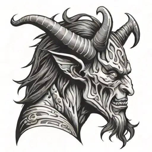 Demon Head From Profile