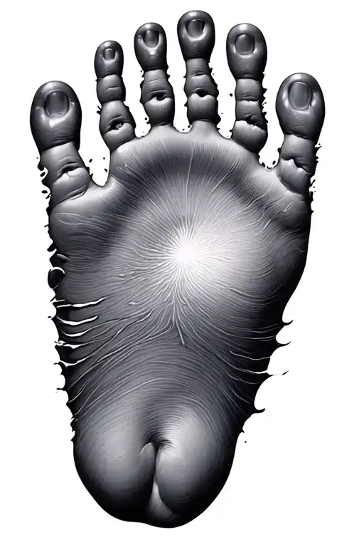 Baby Footprint Human &