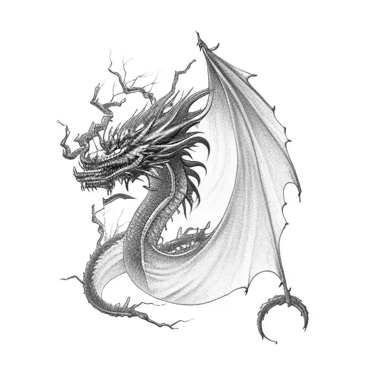 Lightning Turned To Dragon