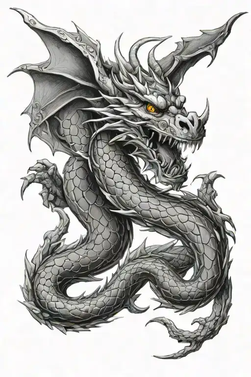 Dragon Wrapped Around Forearm