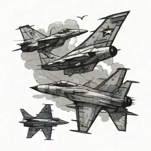 Chinese And Russian Fighter Jets Intercepting An American Navy Aircraft