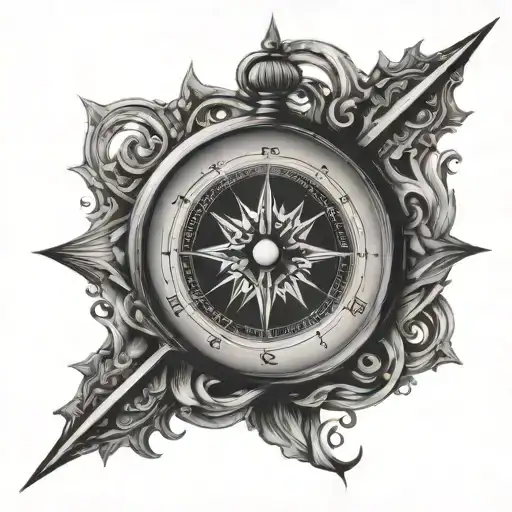 Clock & Compass Intertwined