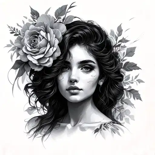 Beautiful Woman's Face