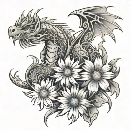 Tribal Daisy Dragon