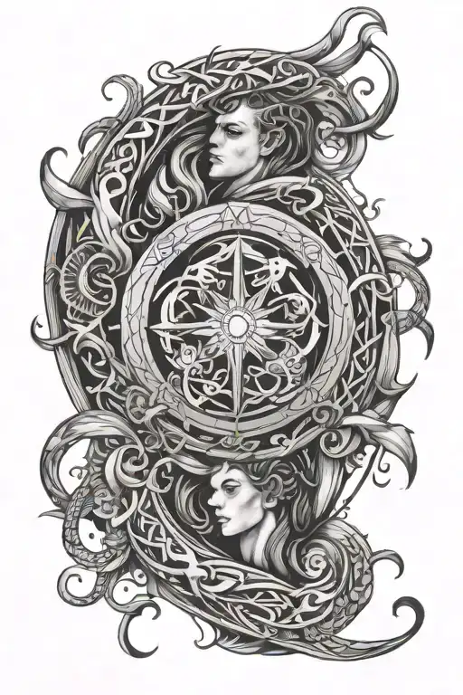 Pices Zodiac Sign Intertwined