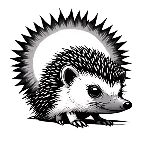 Young Hedgehog Sun