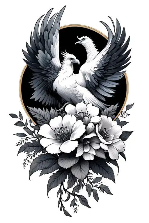 Flowers With Phoenix