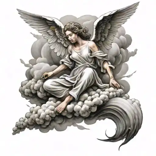 Angel On The Cloud Storm