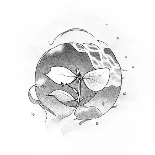 A Serene Moonlit Forest With A Hidden 4 Leaf Clover