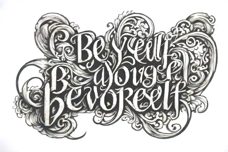 Be Yourself Lettering