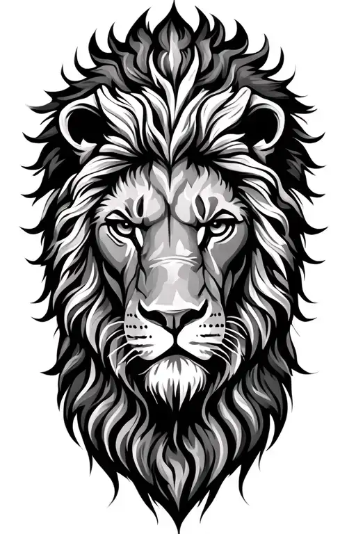 3 Crosses Lion Head Emerging