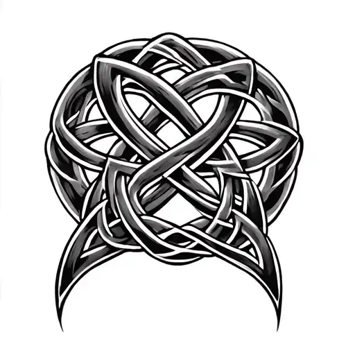 3 Es Intertwined Into A Celtic Knot