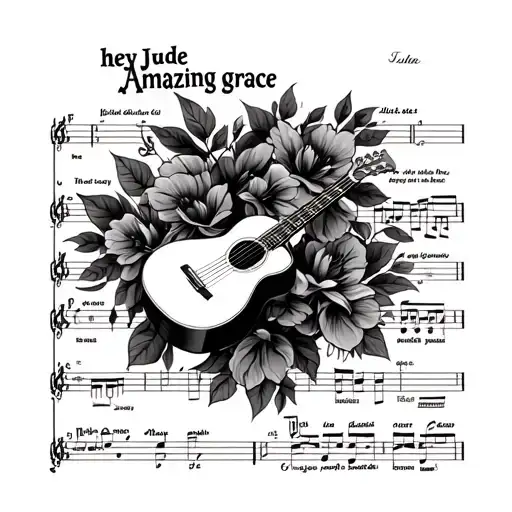 Music Sheets For Hey Jude And Amazing Grace