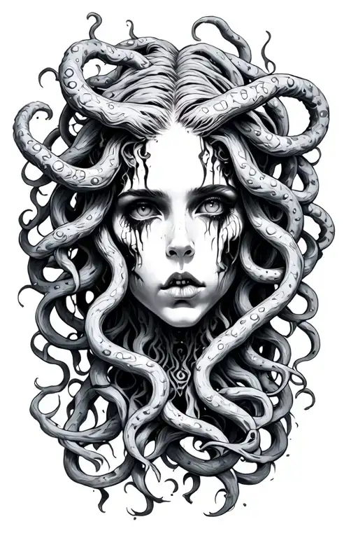 Medusa With Scar Wounds