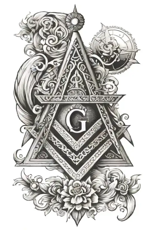 Masonic Square And Compass