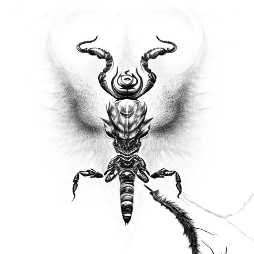 Scorpion Turning Into A Phoenix