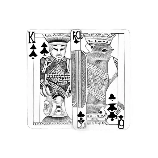 King Deck Of Cards With Guts And Griffith From Berserk