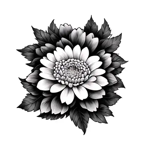 Chrysanthemum With Floral Ornaments Patterns