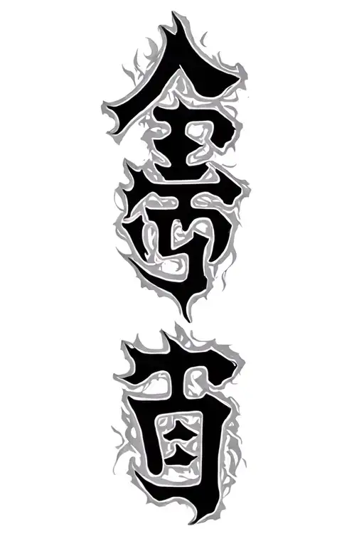 Letras Kanji Symbol