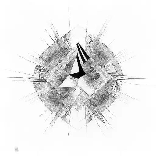 A Tattoo Inspired By The Abstract Artwork Of Radiohead's Album Covers