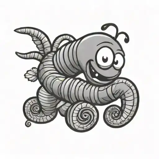 Cartoon Worm