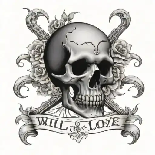 Skull And The Inscription Will Always Love