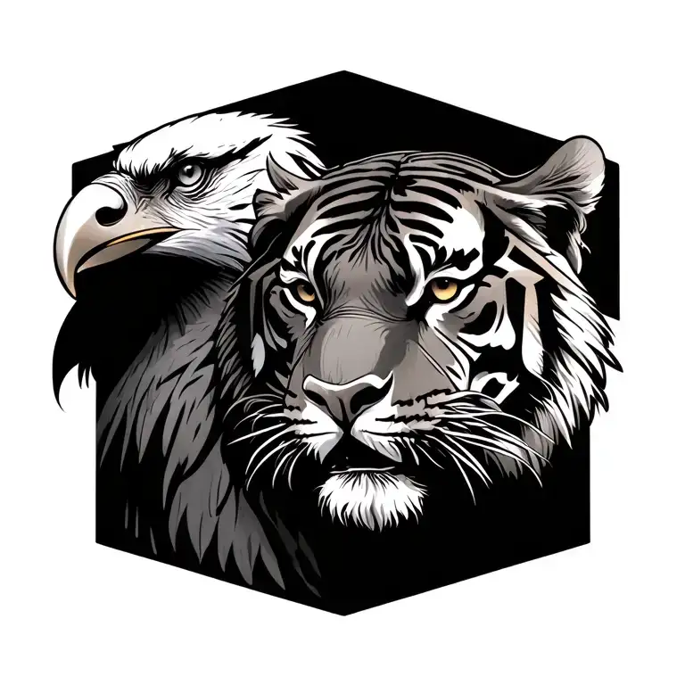 Tiger And Eagle