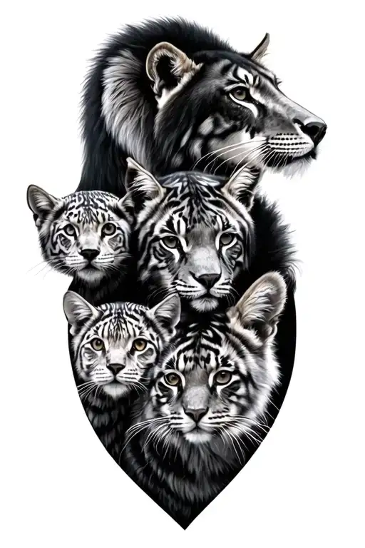 Family Of 5 Animals
