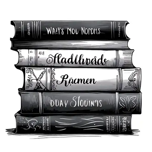 5 Books Stacked With Kids Names