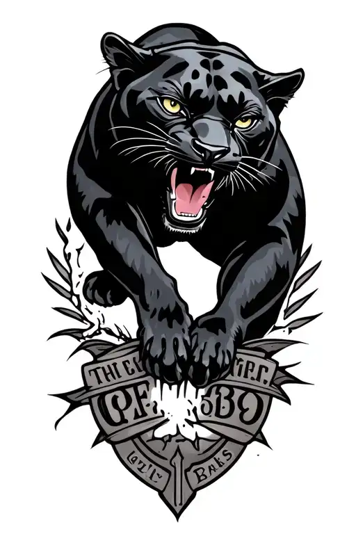 Sailor Jerry Panther Tearing Up Women's Rights Symbol