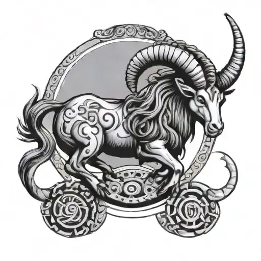 Pedang Capricorn Zodiac Sign Combined