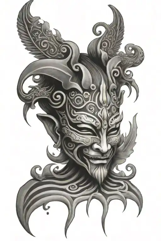 Nyau Mask Water Spirits Peaceful