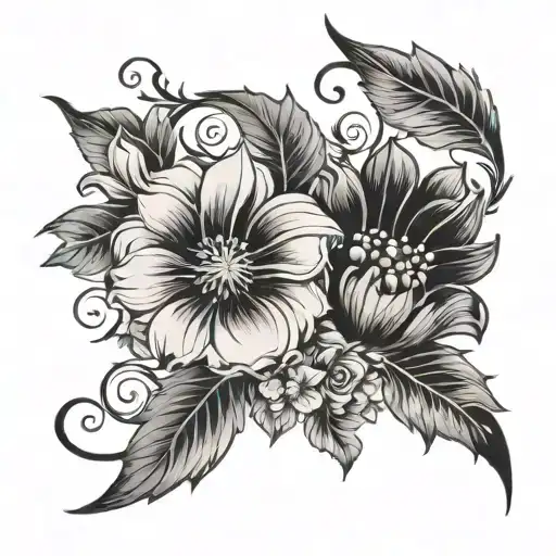 Spell Mable In Floral Letters