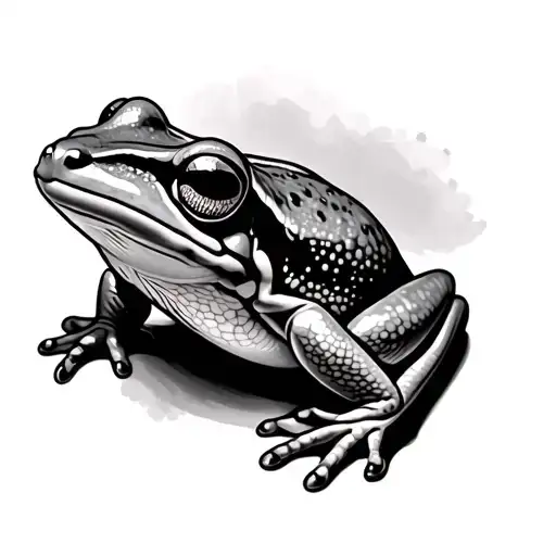 Line Art Frog