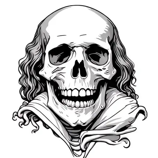 Ben Franklin Skeleton Skull With Mouth Open