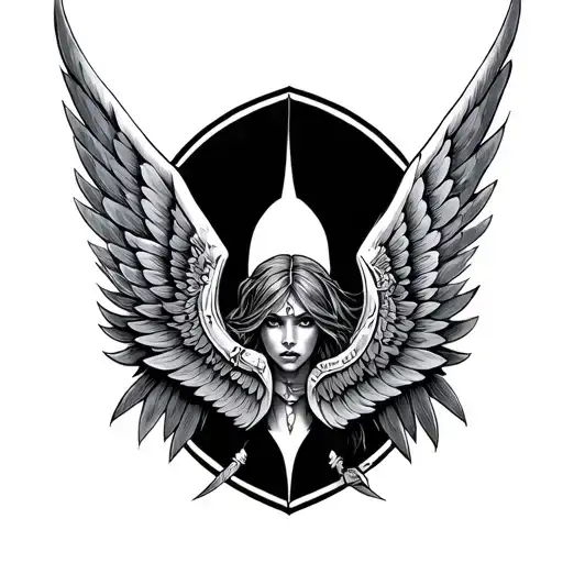 Valkyrie Wings Intertwined