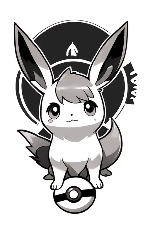 Eevee With Pokeball