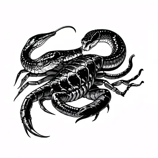 Snake And Scorpion