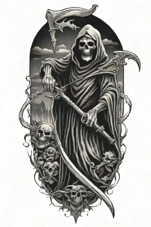 Grim Reaper With Scythe