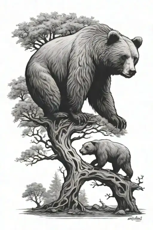 Tree Of Life Bear Looking Ahead