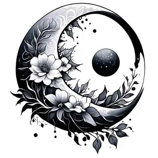 Sun And Moon Floral