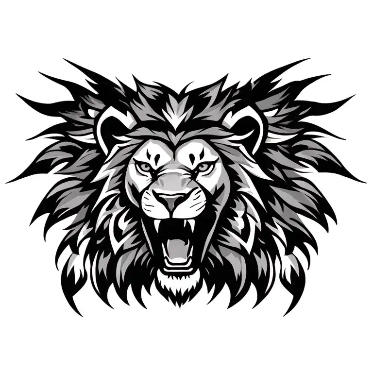 Tribal Roaring Lion Headress