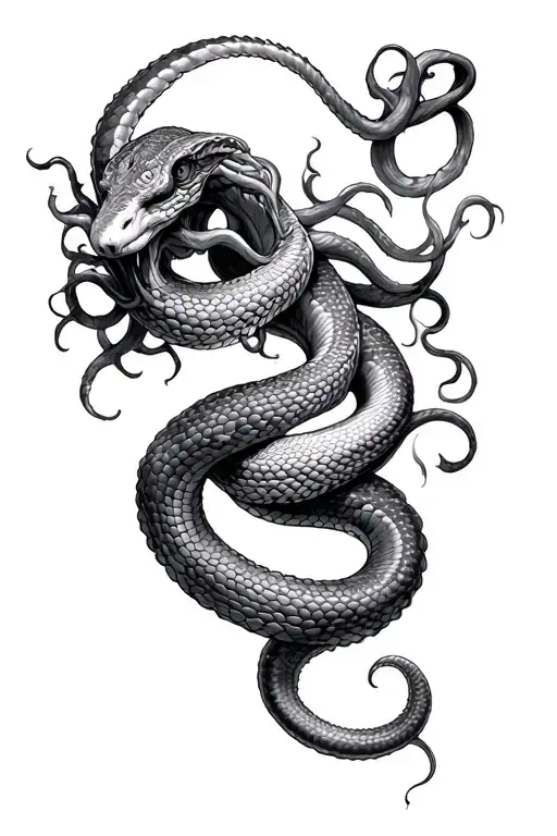 Medusa Snake Wrapping