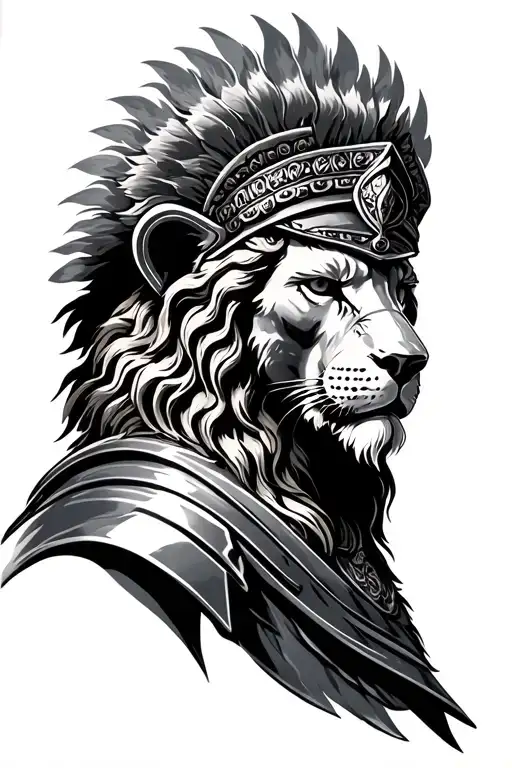 Roman Soldier Lion