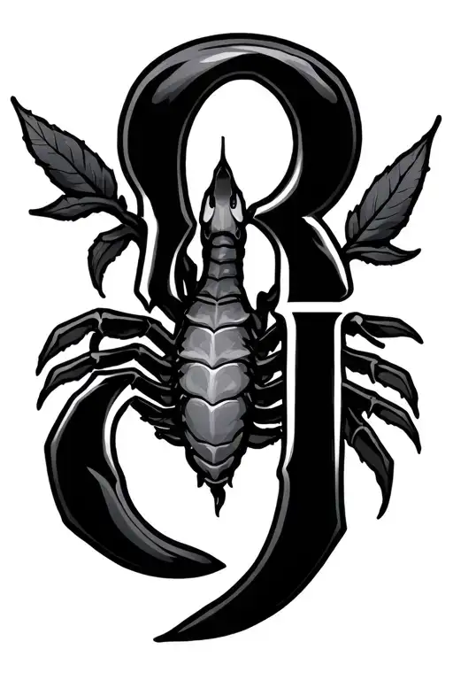 Rj Letter & Scorpio Zodiac Sign